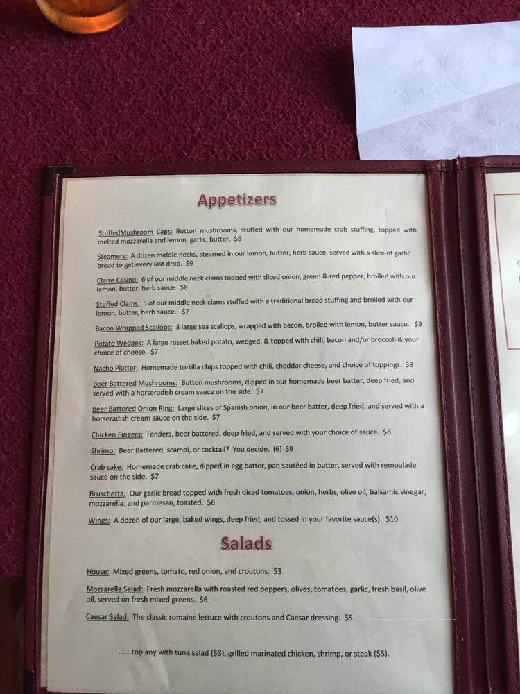 Kunkletown Pub - Kunkletown, PA menu_pic
