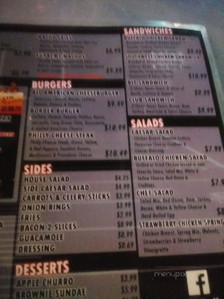 4th & Goal Wing House - El Paso, TX menu_pic