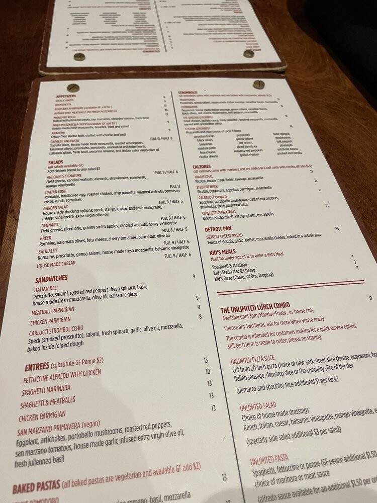 Andolini's Pizzeria - Broken Arrow, OK menu_pic