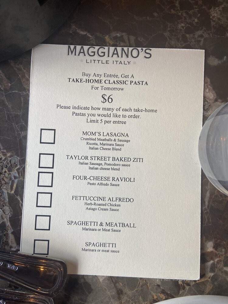 Maggiano's (Baybrook) - Friendswood, TX menu_pic