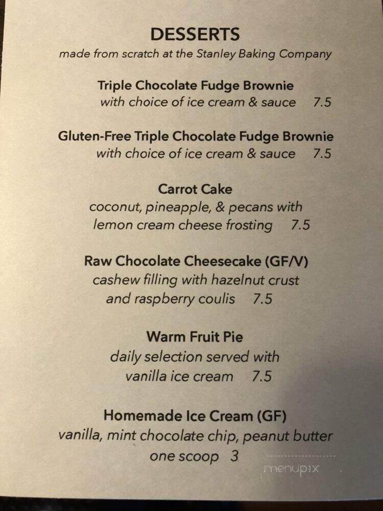 Sawtooth Restaurant - Stanley, ID menu_pic