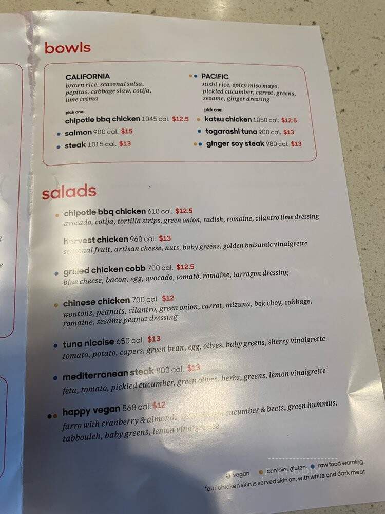 Tender Greens Topanga - Los Angeles, CA menu_pic