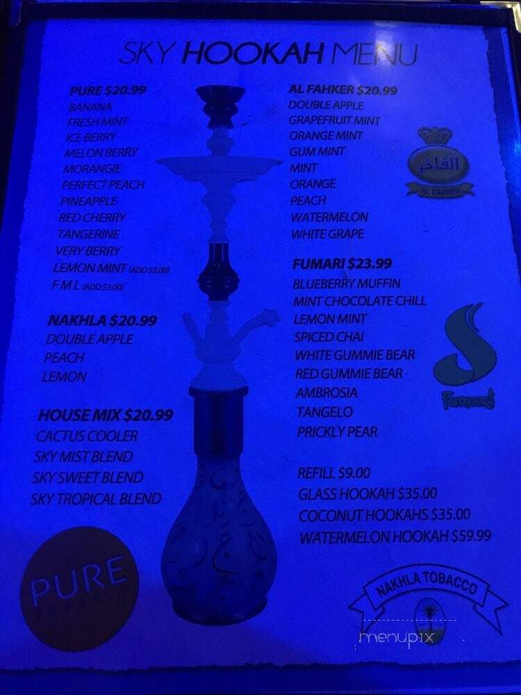 Sky Restaurant & Lounge - Winnetka, CA menu_pic