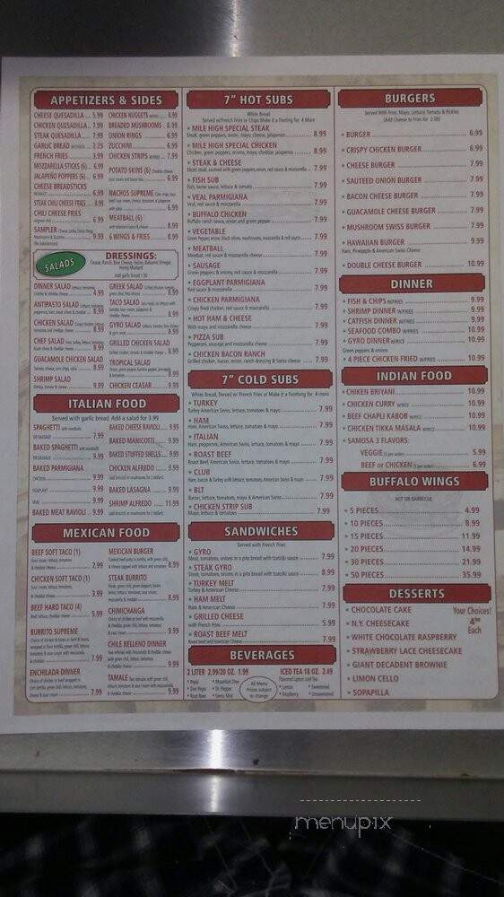 Mile High Pizza & Grill - Aurora, CO