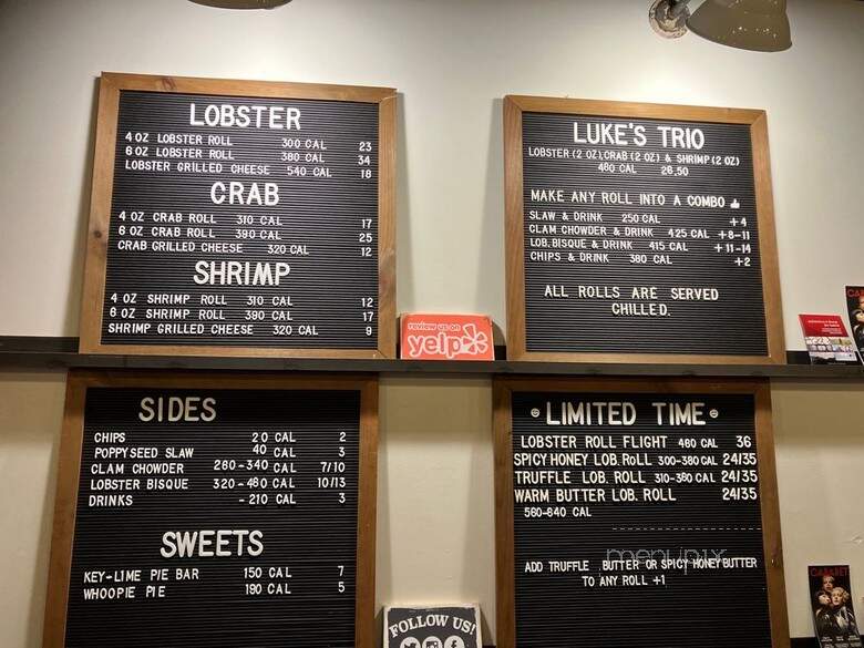 Luke's Lobster Catering - Chicago, IL menu_pic