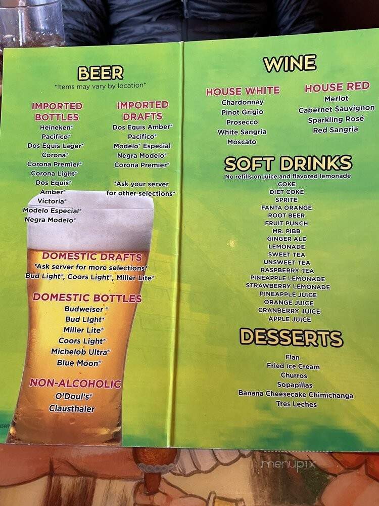 Los Toltecos Lakeridge - Lakeridge, VA menu_pic