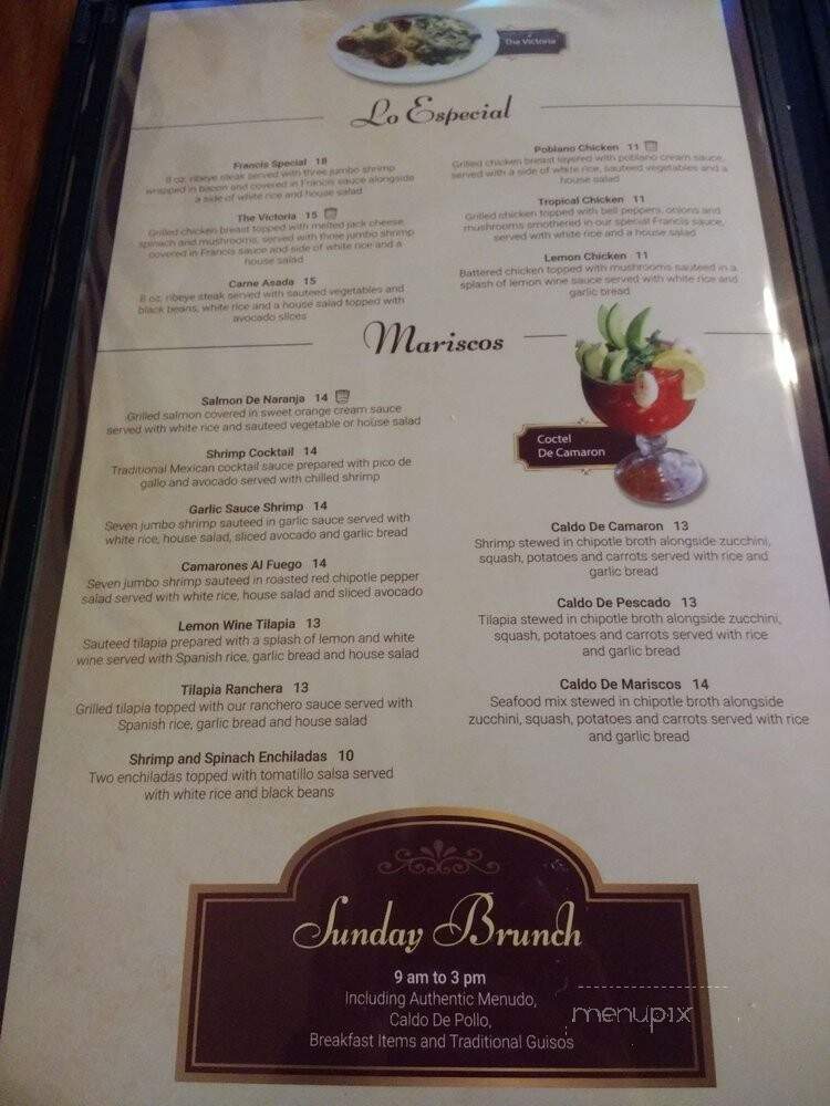 The Victoria Restaurant - Farmers Branch, TX menu_pic