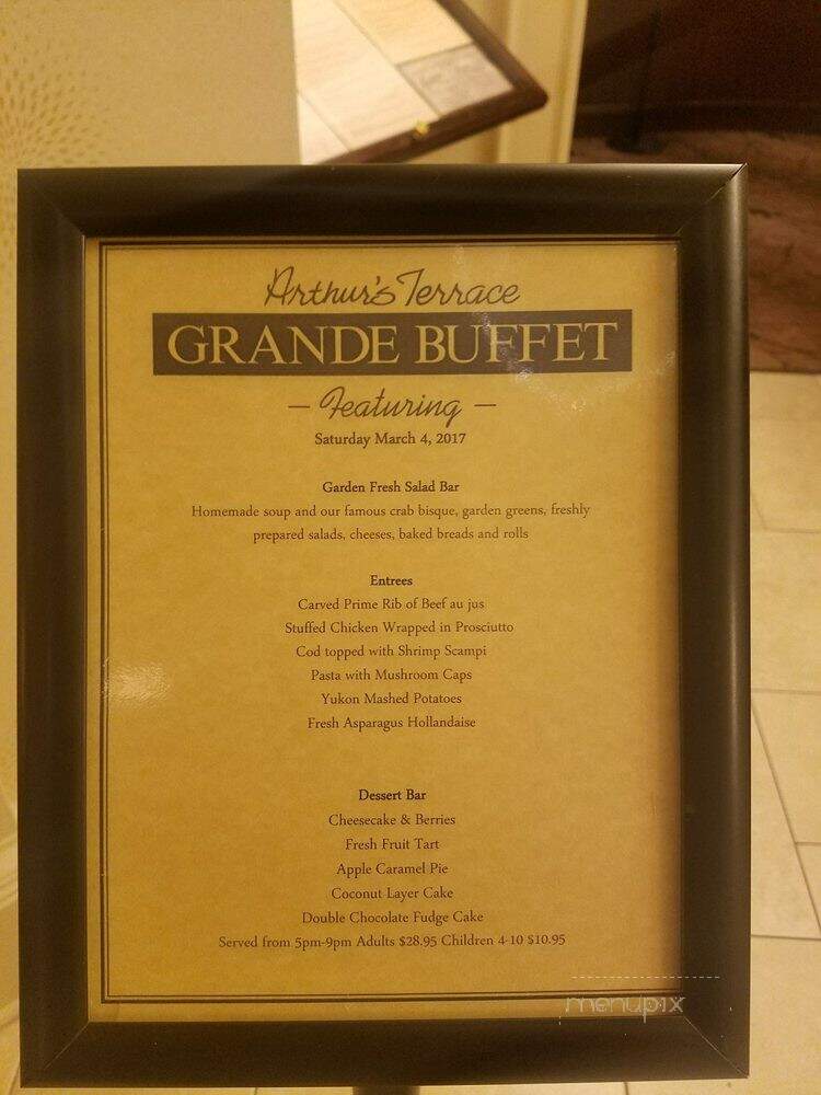 Arthurs Terrace Restaurant - Lancaster, PA menu_pic