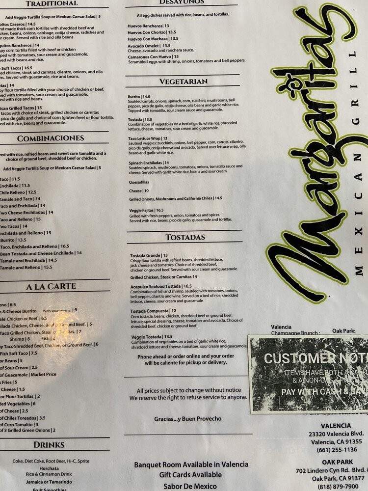 Margaritas Mexican Grill - Oak Park, CA