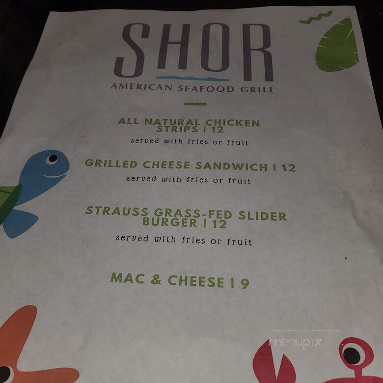 SHOR American Seafood Grill - Newport Beach, CA menu_pic