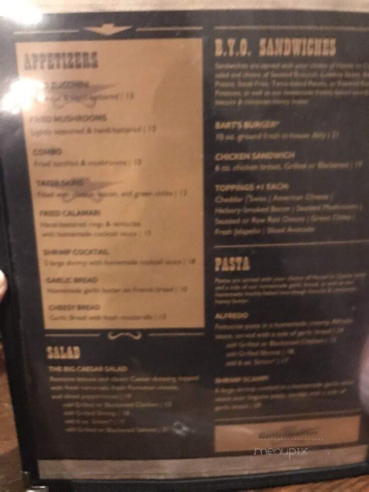 Black Barts Steak Hse Saloon - Flagstaff, AZ menu_pic