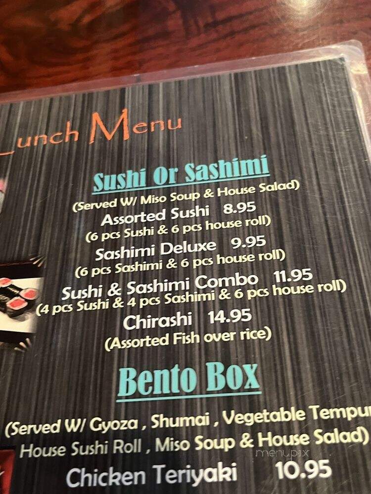Miyabi Sushi Japanese Restaurant - Houston, TX menu_pic
