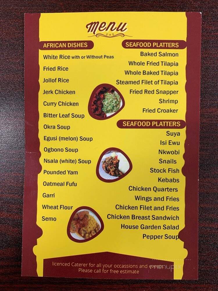 Saviour's African Food Restaurant and Catering - Baltimore, MD