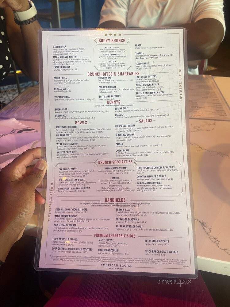 American Social - Miami, FL menu_pic