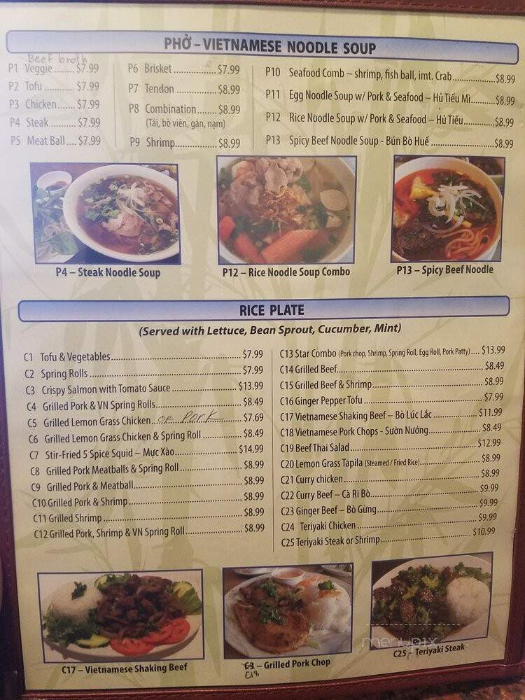 Pho 4 Star Vietnamese - San Antonio, TX menu_pic