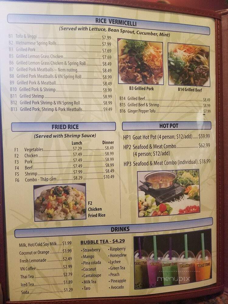Pho 4 Star Vietnamese - San Antonio, TX menu_pic