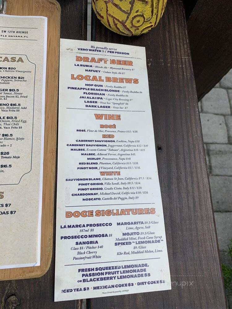 Doce Provisions - Miami, FL menu_pic