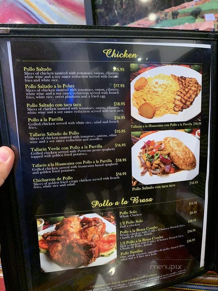 Memories Of Peru Pollos A La Brasa - Orlando, FL menu_pic