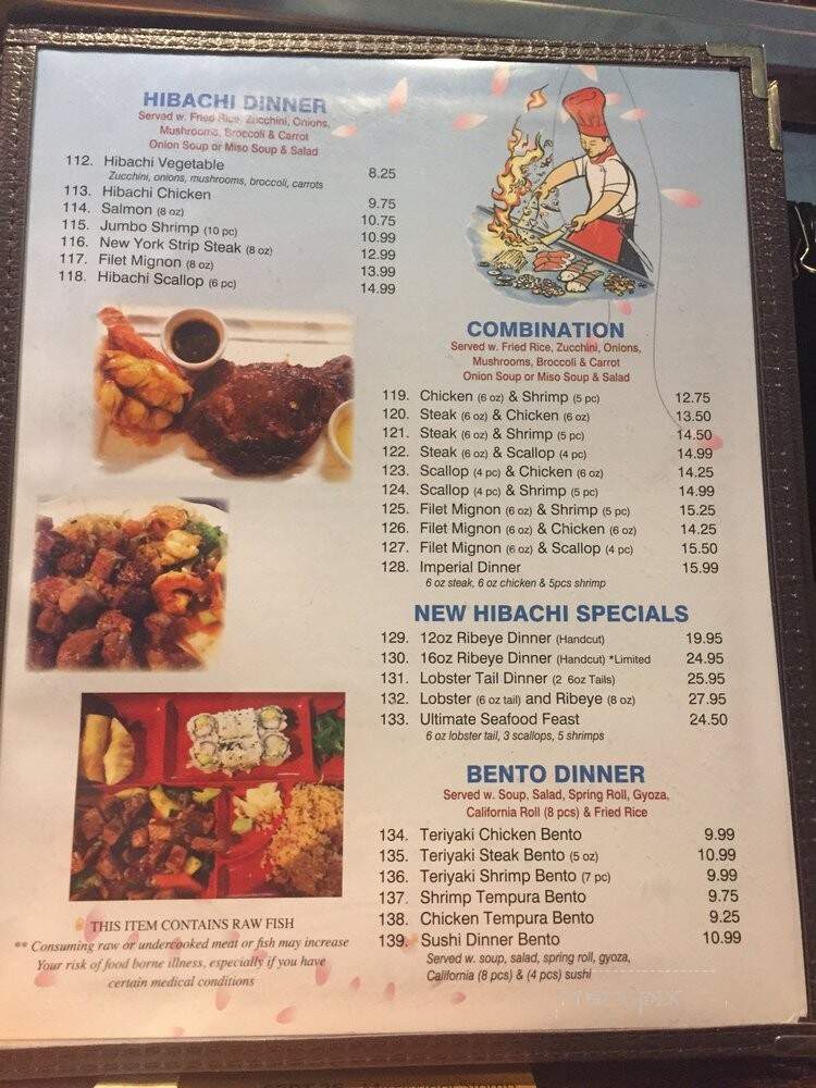 Yamato Sushi & Steakhouse - Senatobia, MS menu_pic