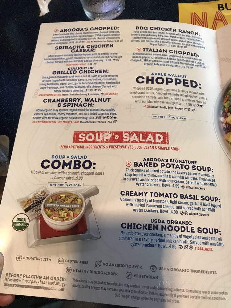 Arooga's - Allentown, PA menu_pic