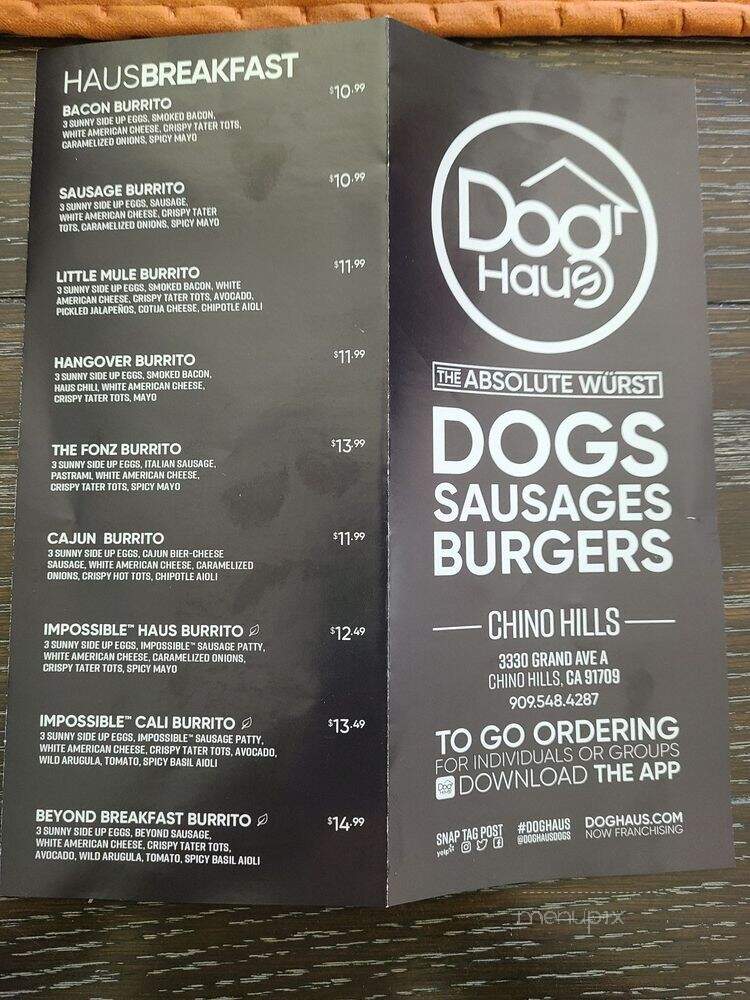 Dog Haus Chino Hills - Chino Hills, CA menu_pic