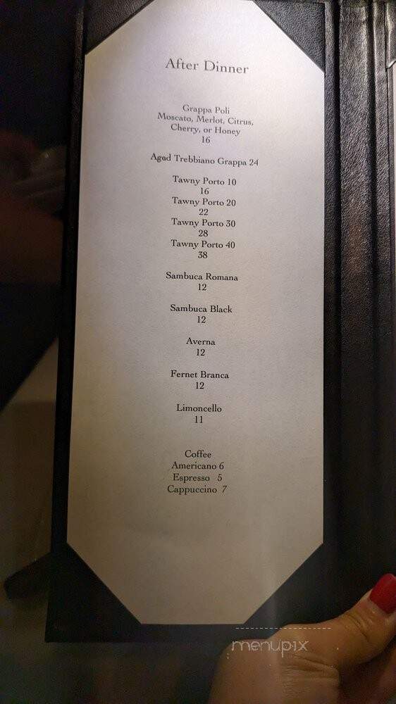 Osteria Del Pastaio - Chicago, IL menu_pic