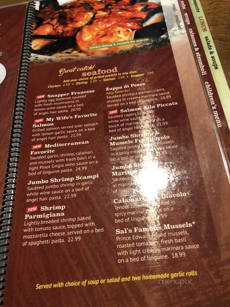 Sal's Italian Ristorante - Fort Lauderdale, FL menu_pic
