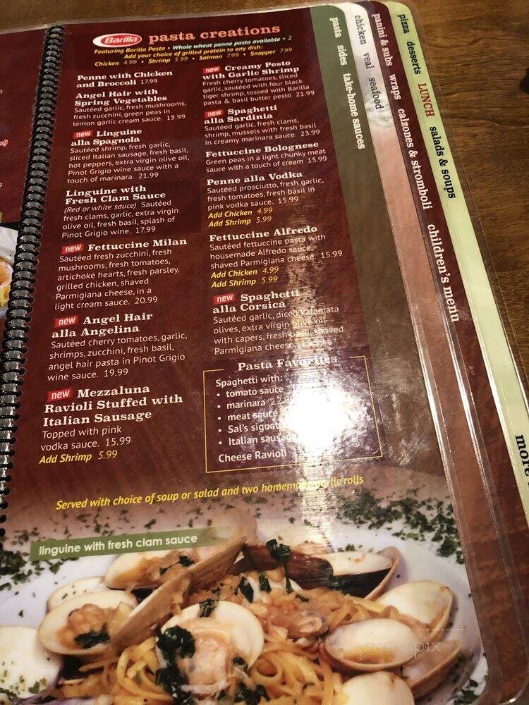 Sal's Italian Ristorante - Fort Lauderdale, FL menu_pic