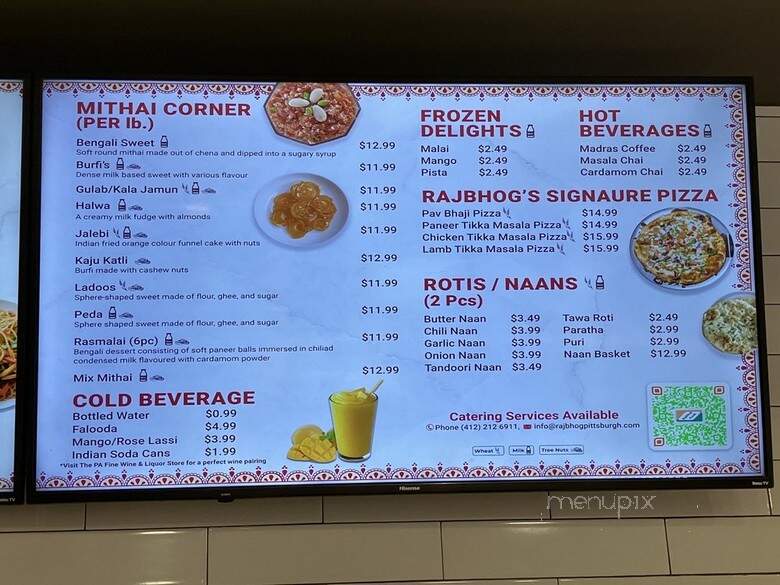 Rajbhog Indian Market And Cafe - Cranberry Twp, PA menu_pic