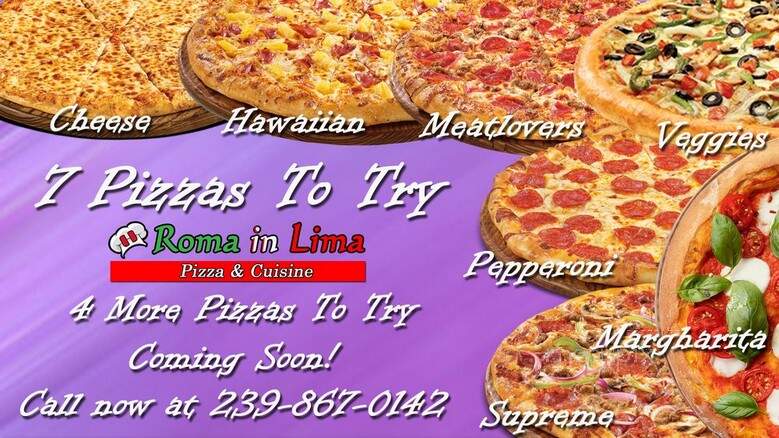 Roma In Lima Pizza & Cusine - Immokalee, FL menu_pic