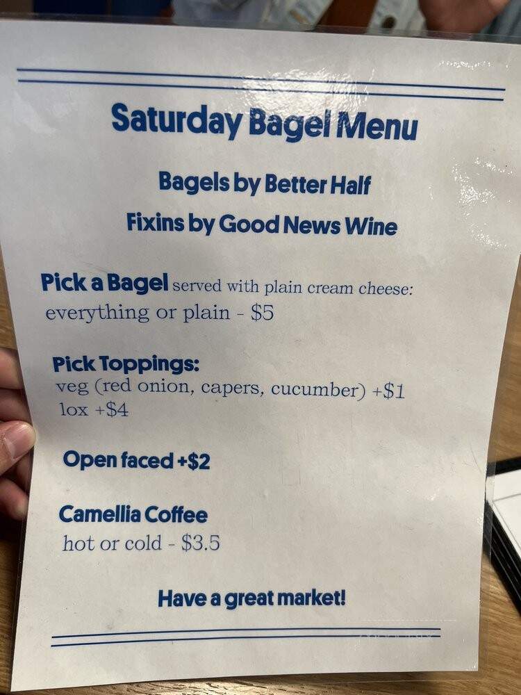 Good News Wine - Sacramento, CA menu_pic