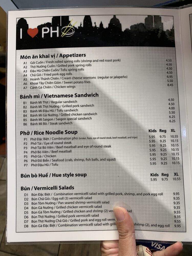 I Heart Pho - St Paul, MN menu_pic