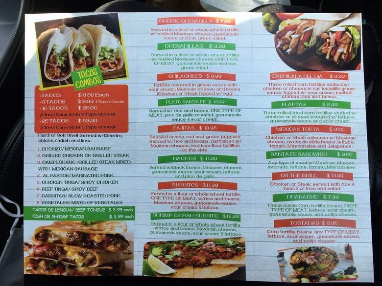Viva Santa Fe Grill - East Elmhurst, NY menu_pic