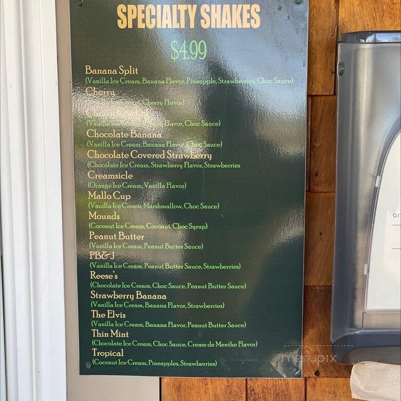 Taylor's Ice Cream - Rome, NY menu_pic