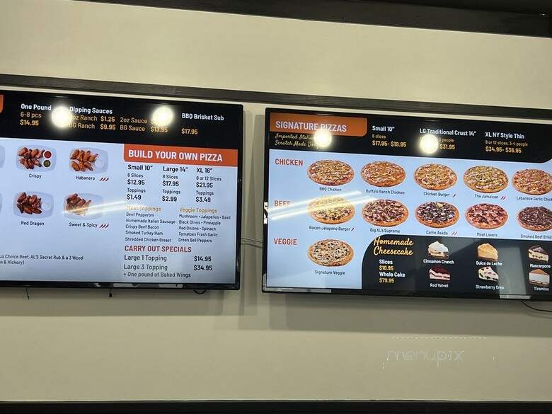 Big Al's Pizzeria - Orange, CA menu_pic