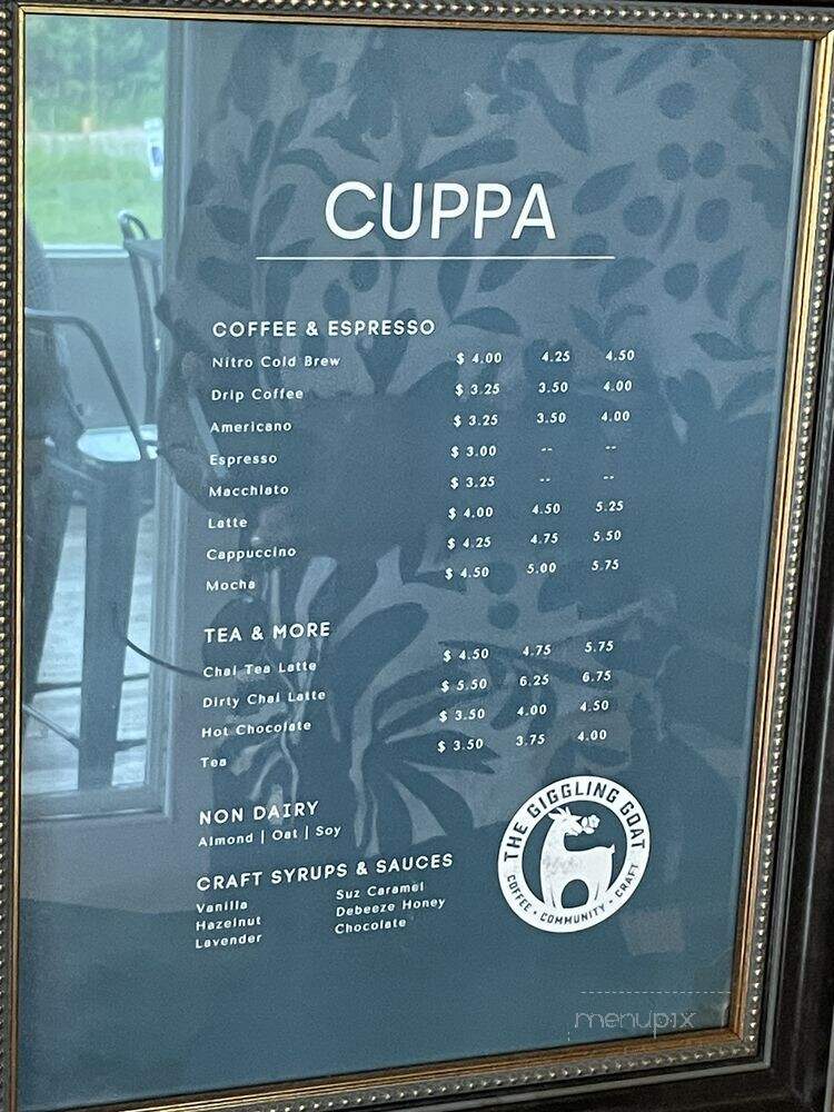 The Giggling Goat - Bailey, CO menu_pic