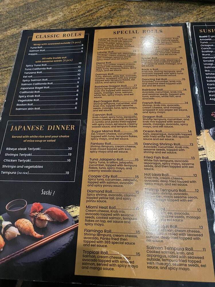 365 Thai & Sushi - Pembroke Pines, FL menu_pic