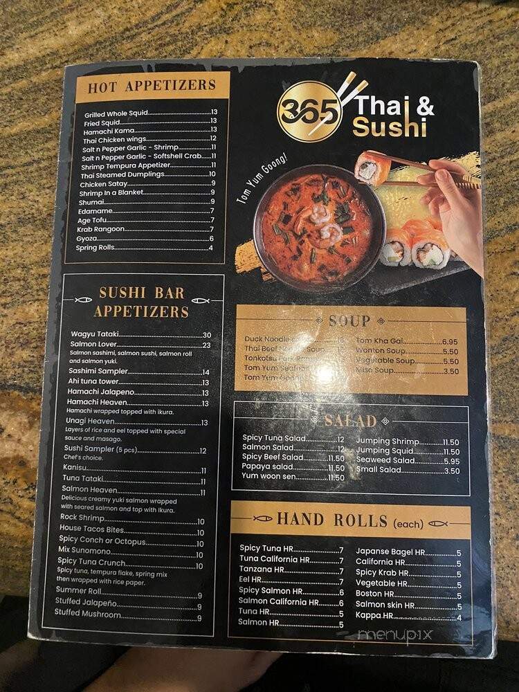 365 Thai & Sushi - Pembroke Pines, FL menu_pic