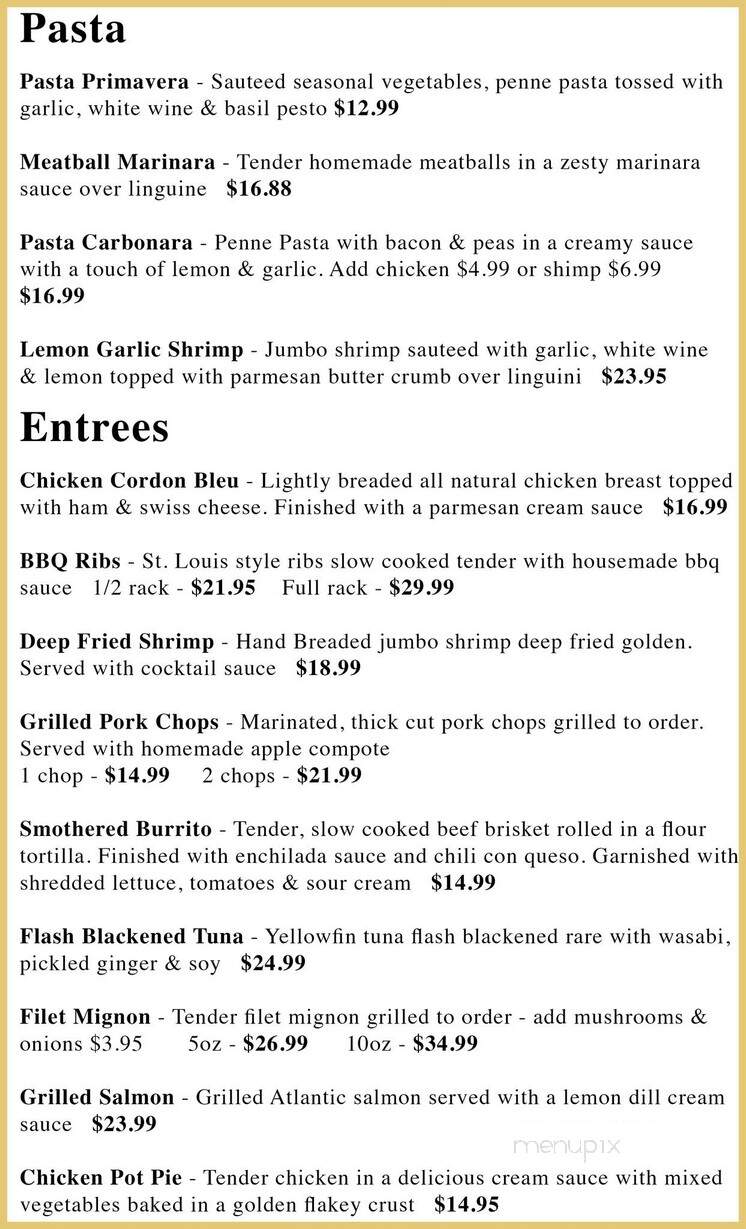 Ten O One Club - Green Bay, WI menu_pic