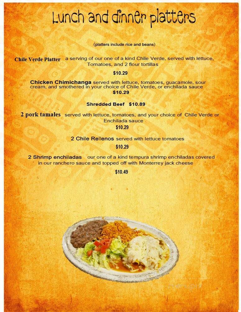 Los Amigos Mexican Restaurant - Ephraim, UT menu_pic