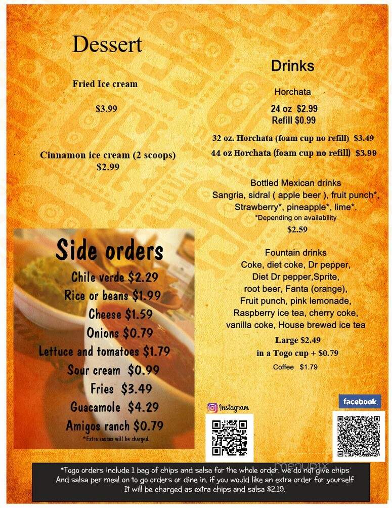 Los Amigos Mexican Restaurant - Ephraim, UT menu_pic
