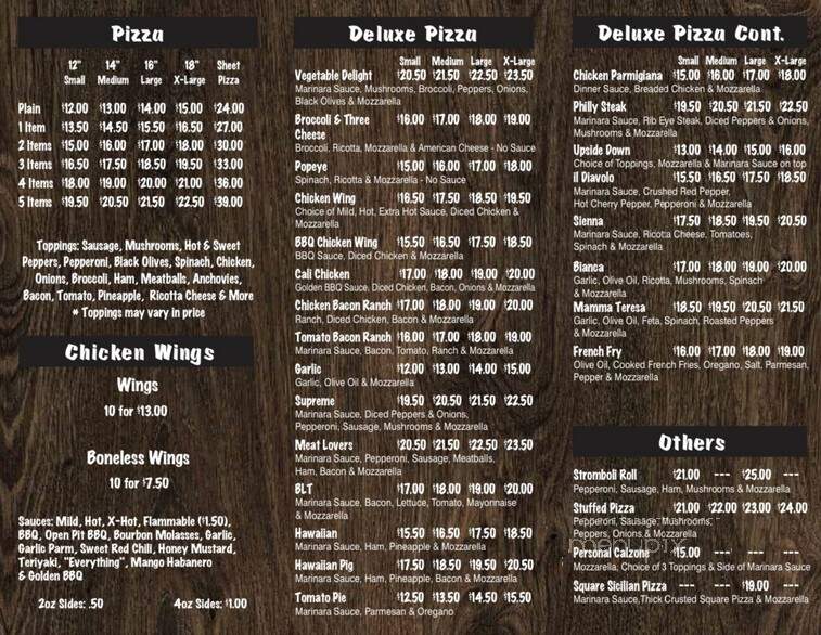 New York Pizzeria - West Winfield, NY menu_pic