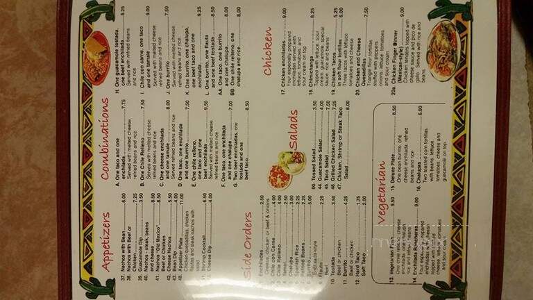 Old Mexico - Donalsonville, GA menu_pic