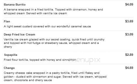 La Cabana - Fulton, KY menu_pic