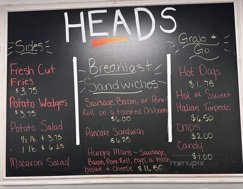 Meat Heads Takeout - Hawley, PA menu_pic