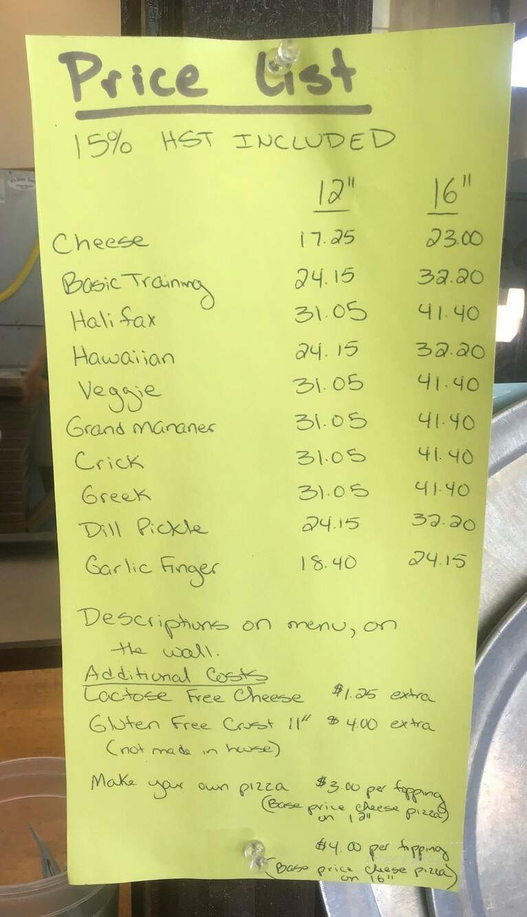 Postoffice Pizza - Grand Manan, NB