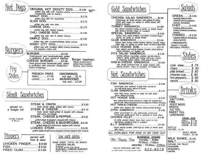 Hot Diggity Dog - Sarasota, FL menu_pic