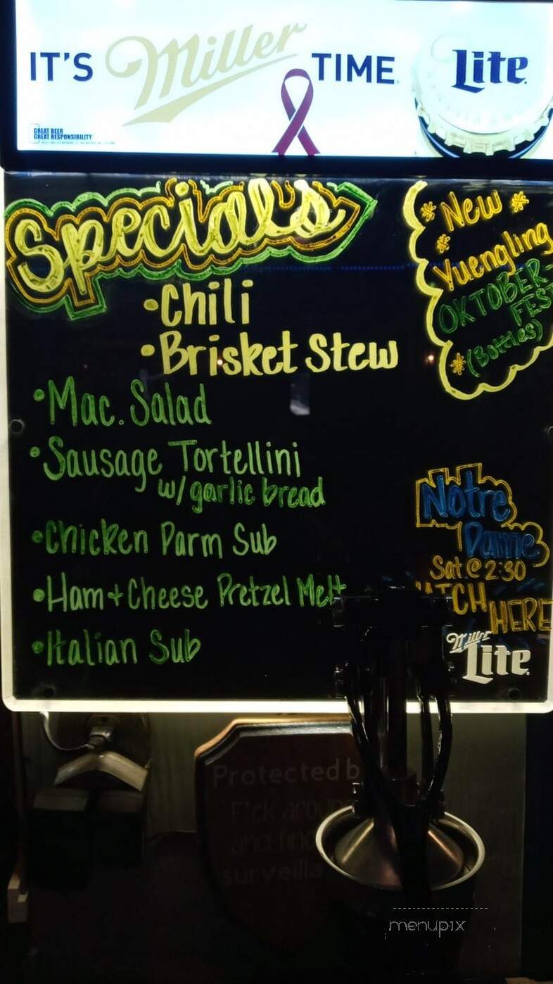 Domers Bar & Grill - Williamsport, PA menu_pic