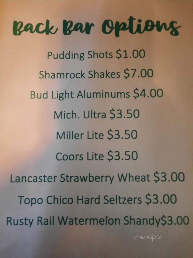 Domers Bar & Grill - Williamsport, PA menu_pic