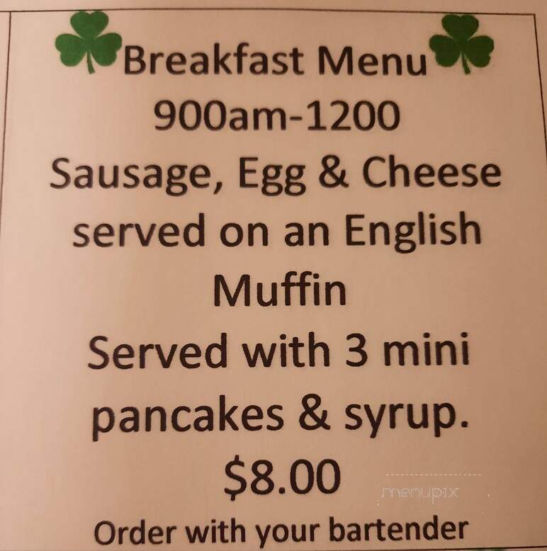 Domers Bar & Grill - Williamsport, PA menu_pic